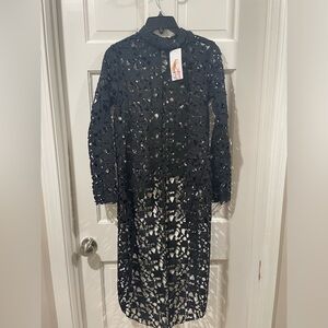 Pretty Garden Black Cutout dress